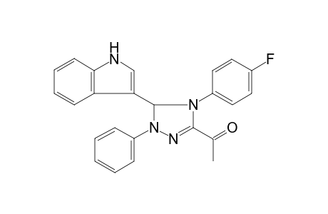 Ethanone, 1-[4,5-dihydro-4-(4-fluorophenyl)-5-(3-indolyl)-1-phenyl-1H-1,2,4-triazol-3-yl]-