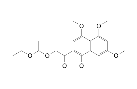 (1R,2S,1''RS)-2-(1''-ETHOXYETHOXY)-1-(1'-HYDROXY-4',5',7'-TRIMETHOXYNAPHTHALENE-2'-YL)-PROPAN-1-OL