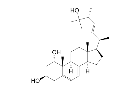 (24R,22E)-5,7,22-Ergostatriene-1.alpha.,3.beta.,25-triol