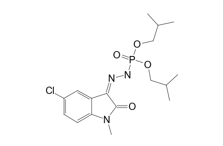 PHOSPHOROHYDRAZIDIC-ACID-N'-[5-CHLORO-1,2-DIHYDRO-1-METHYL-2-OXO-3H-INDOL-3-YLIDENE]-DIISOBUTYLESTER