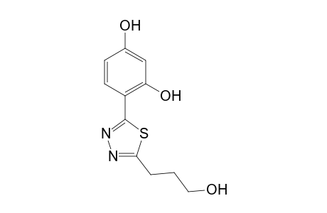 2-(2,4-Dihydroxyphenyl)-5-(3-hydroxypropyl)-1,3,4-thidiazole
