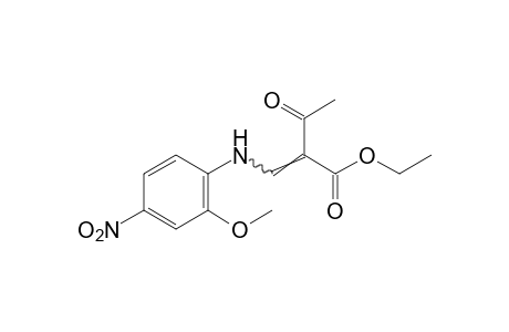 2-[(4-nitro-o-anisidino)methylene]acetoacetic acid, ethyl ester