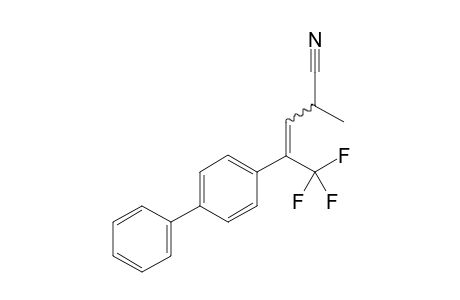 5,5,5-Trifluoro-4-(4-methoxyphenyl)-2-methylpent-3-enenitrile