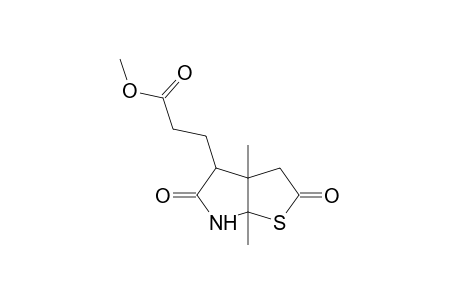 3-(3a,6a-Dimethyl-2,5-dioxo-hexahydro-thieno[2,3-b]pyrrol-4-yl)-propionic acid, methyl ester