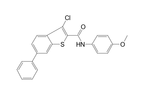 3-Chloranyl-N-(4-methoxyphenyl)-6-phenyl-1-benzothiophene-2-carboxamide