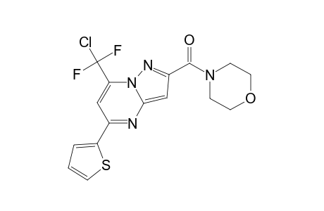 [7-[chloranyl-bis(fluoranyl)methyl]-5-thiophen-2-yl-pyrazolo[1,5-a]pyrimidin-2-yl]-morpholin-4-yl-methanone