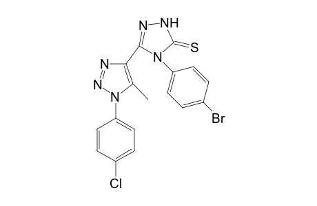 4-(4-bromophenyl)-3-[1-(4-chlorophenyl)-5-methyl-1,2,3-triazol-4-yl]-1H-1,2,4-triazole-5-thione