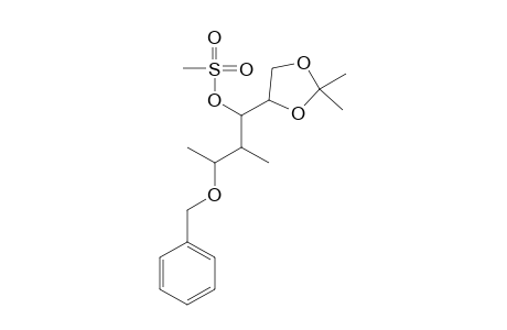 2-O-Benzyl-1,3-dideoxy-3-methyl-5,6-O-(1-methylethylidene)-4-O-(methylsulfonyl)-d-allitol