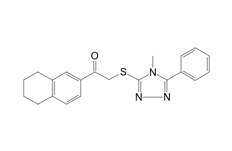 2-[(4-Methyl-5-phenyl-4H-1,2,4-triazol-3-yl)sulfanyl]-1-(5,6,7,8-tetrahydro-2-naphthalenyl)ethanone