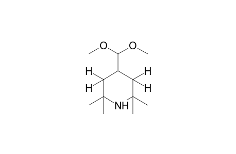2,2,6,6-tetramethylisonipecotaldehyde, dimethyl acetal