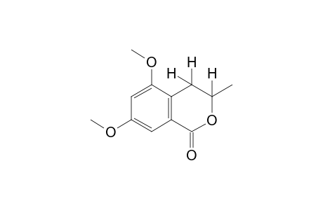(+/-)-3,4-dihydro-5,7-dimethoxy-3-methylisocoumarin