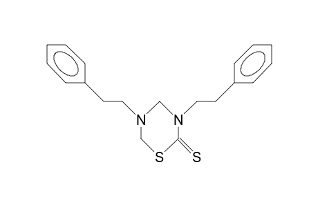 3,5-diphenethyltetrahydro-2H-1,3,5-thiadiazine-2-thione