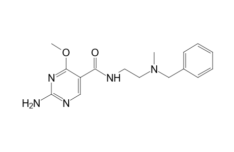 2-amino-N-[2-(benzylmethylamino)ethyl]-4-methoxy-5-pyrimidinecarboxamide