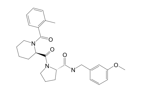 (S)-N-(3-Methoxybenzyl)-1-((R)-1-(2-methylbenzoyl)piperidine-2-carbonyl)pyrrolidine-2-carboxamide