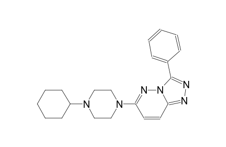 [1,2,4]triazolo[4,3-b]pyridazine, 6-(4-cyclohexyl-1-piperazinyl)-3-phenyl-