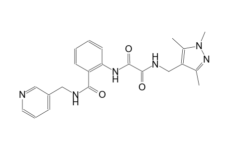 ethanediamide, N~1~-[2-[[(3-pyridinylmethyl)amino]carbonyl]phenyl]-N~2~-[(1,3,5-trimethyl-1H-pyrazol-4-yl)methyl]-