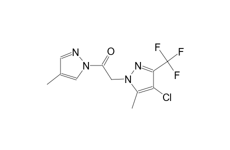 4-chloro-5-methyl-1-[2-(4-methyl-1H-pyrazol-1-yl)-2-oxoethyl]-3-(trifluoromethyl)-1H-pyrazole