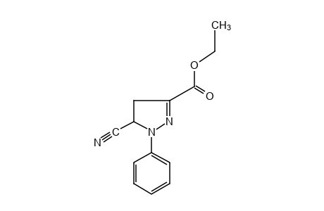 5-cyano-1-phenyl-2-pyrazoline-8-carboxylic acid, ethyl ester