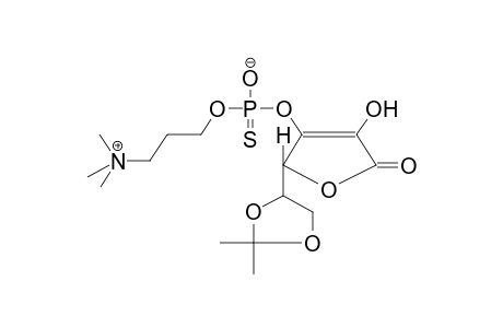 3-O-(3-TRIMETHYLAMMONIOPROPYLOXYTHIOPHOSPHINATO)-5,6-O-ISOPROPYLIDENE-L-ASCORBINIC ACID