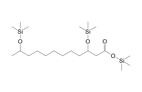 Dodecanoic acid <3,11-dihydroxy->, tri-TMS