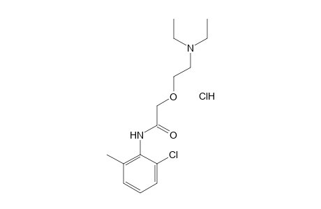 6'-chloro-2-[2-(diethylamino)ethoxy]-o-acetotoluidide, hydrochloride