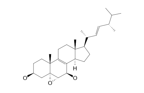 5alpha,6alpha-epoxy-(22E,24R)-ergosta-8,22-diene-3beta,7beta-diol