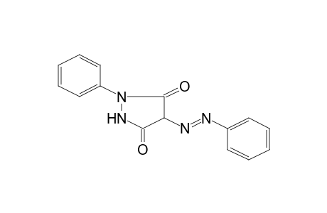 1-Phenyl-4-[(E)-phenyldiazenyl]-3,5-pyrazolidinedione