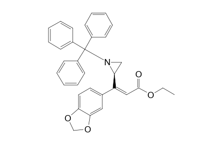 (Z)-3-(1,3-benzodioxol-5-yl)-3-[(2R)-1-(triphenylmethyl)-2-aziridinyl]-2-propenoic acid ethyl ester