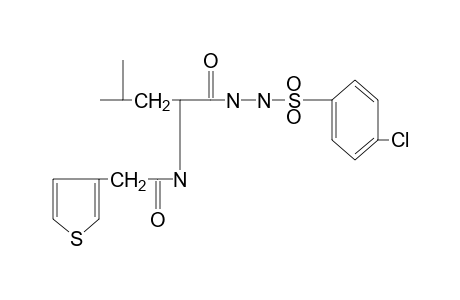 1-[(p-chlorophenyl)sulfonyl]-2-{N-[(3-thienyl)acetyl]leucyl}hydrazine