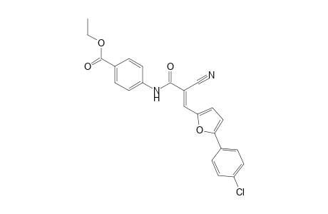 ethyl 4-({(2E)-3-[5-(4-chlorophenyl)-2-furyl]-2-cyano-2-propenoyl}amino)benzoate