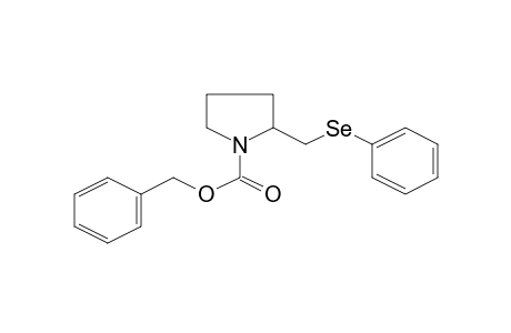 2-Phenylselenylmethylpyrrolidine-1-carboxylic acid, benzyl ester