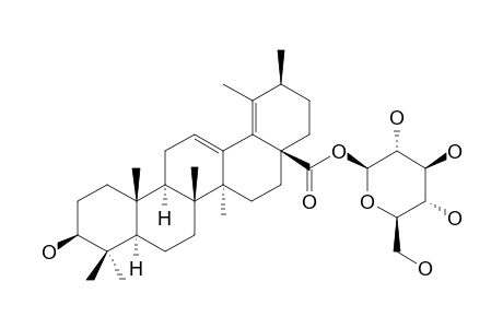 3-BETA-HYDROXY-URS-12,18(19)-DIEN-28-OIC-ACID-BETA-D-GLUCOPYRANOSYLESTER