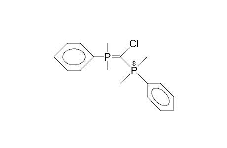 (Chloro-[dimethyl-phenyl-phosphoranylidene]-methyl)-dimethylphenyl-phosphonium cation