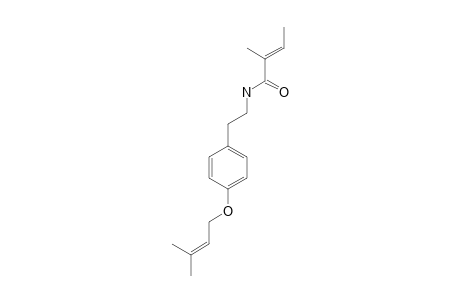 N-TYGLOYL-2-(4-PRENYLOXY-PHENYL)-ETHYLAMINE