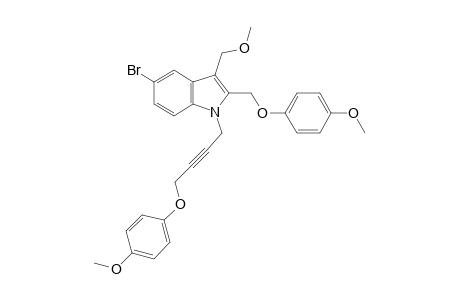 5-Bromo-3-(methoxymethyl)-1-[4-(p-methoxyphenoxy)-2-butynyl]-2-[(p-methoxyphenoxy)methyl]indole