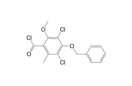 Benzoyl chloride, 3,5-dichloro-2-methoxy-6-methyl-4-(phenylmethoxy)-