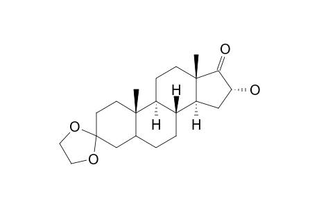 16-.alpha.-Hydroxy-3,3-(ethylenedioxy)androstan-17-one