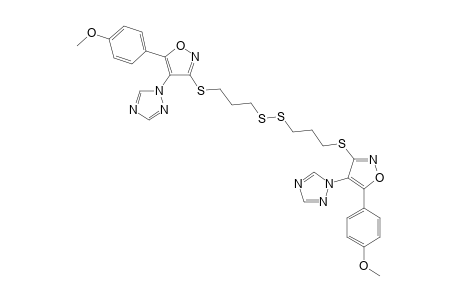 S,S-bis[1-{[3'-(3"-Mercaptopropylthio)-5'-(p-methoxyphenyl)]-isoxazol-4'-yl}-1,2,4-triazolyl]-sulfide