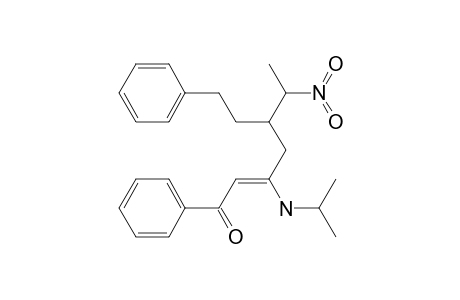 1,7-Diphenyl-3-(N-isopropylamino)-5-(1-nitroethyl)hept-2-en-1-one