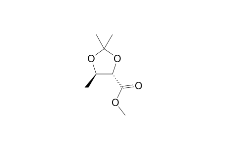 Methyl (4S,5R)-2,2,5-trimethyl-1,3-dioxolane-4-carboxylate