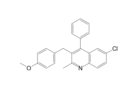 6-chloro-3-(p-methoxybenzyl)-4-phenylquinaldine