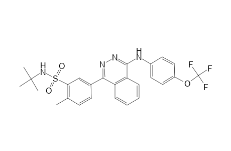 benzenesulfonamide, N-(1,1-dimethylethyl)-2-methyl-5-[4-[[4-(trifluoromethoxy)phenyl]amino]-1-phthalazinyl]-