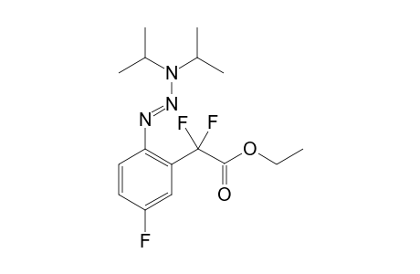 (E)-1-(4-Fluoro-2-(ethoxycarbonyldifluoromethyl)phenyl)-3,3-diisopropyltriaz-1-ene