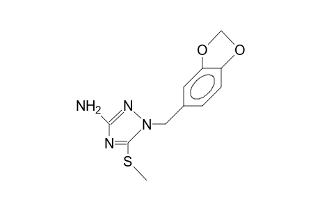 5-Amino-3-methylthio-2-piperonyl-1,2,4-triazole