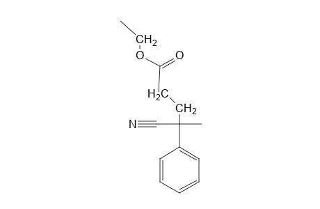 4-Cyano-4-phenyl-valeric acid, ethyl ester