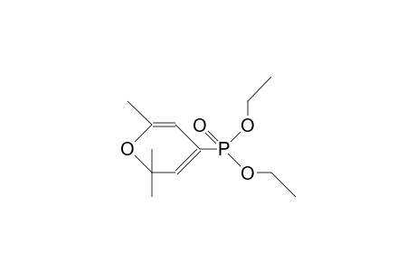 (2,2,6-Trimethyl-2H-pyran-4-yl)-phosphonsaeure-diethylester