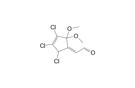 1,2,3-Trichloro-5,5-dimethoxy-4-(formylmethylene)cyclopentene