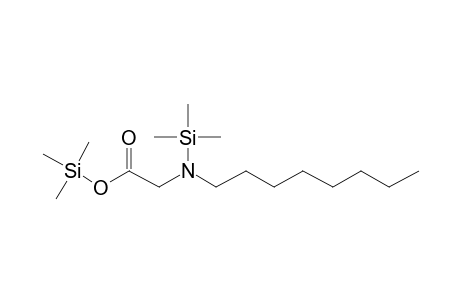 (Octylamino)acetic acid, 2tms