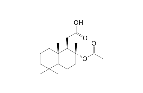 8-alpha-Acetoxy-13,14,15,16,tetranorlabdan-12-oic-acid