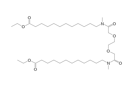 12-[[2-[2-[2-[(12-ethoxy-12-keto-dodecyl)-methyl-amino]-2-keto-ethoxy]ethoxy]acetyl]-methyl-amino]lauric acid ethyl ester